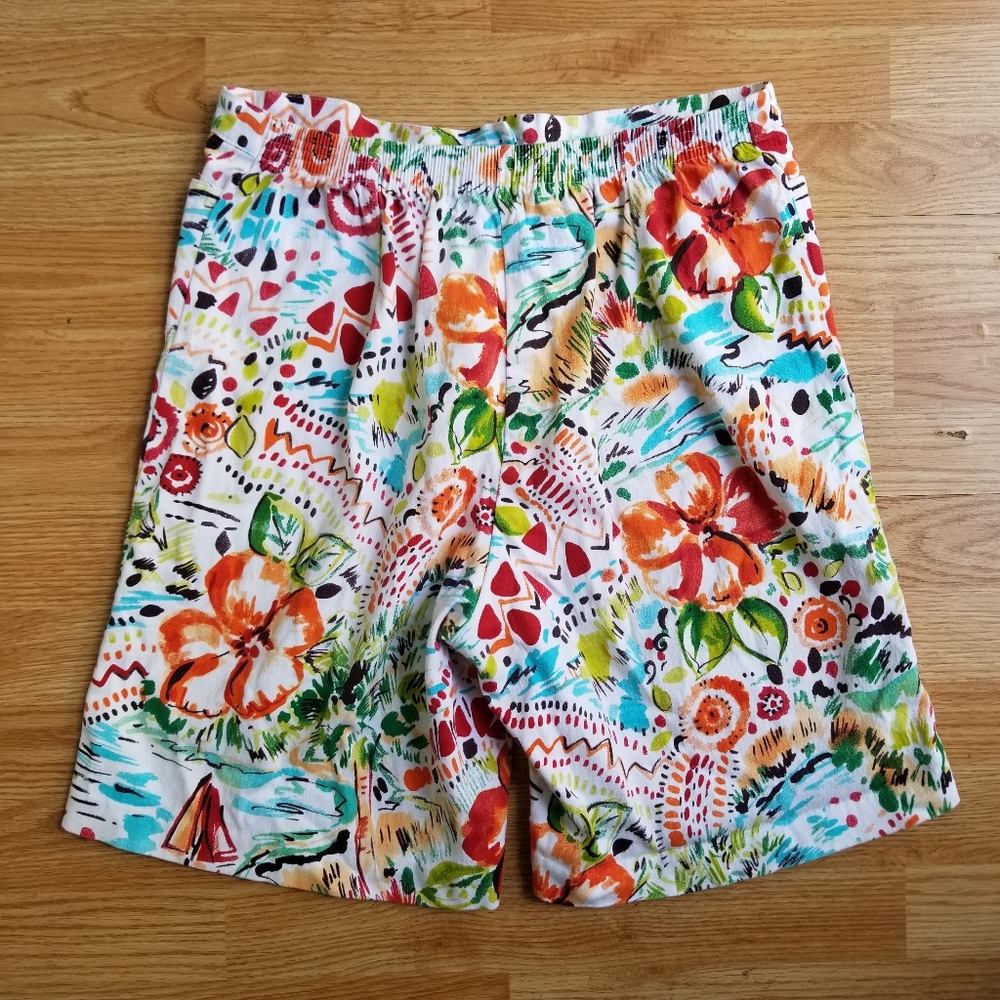 SeaSuns high waisted tropical print bermuda shorts XL - Picture 7 of 12